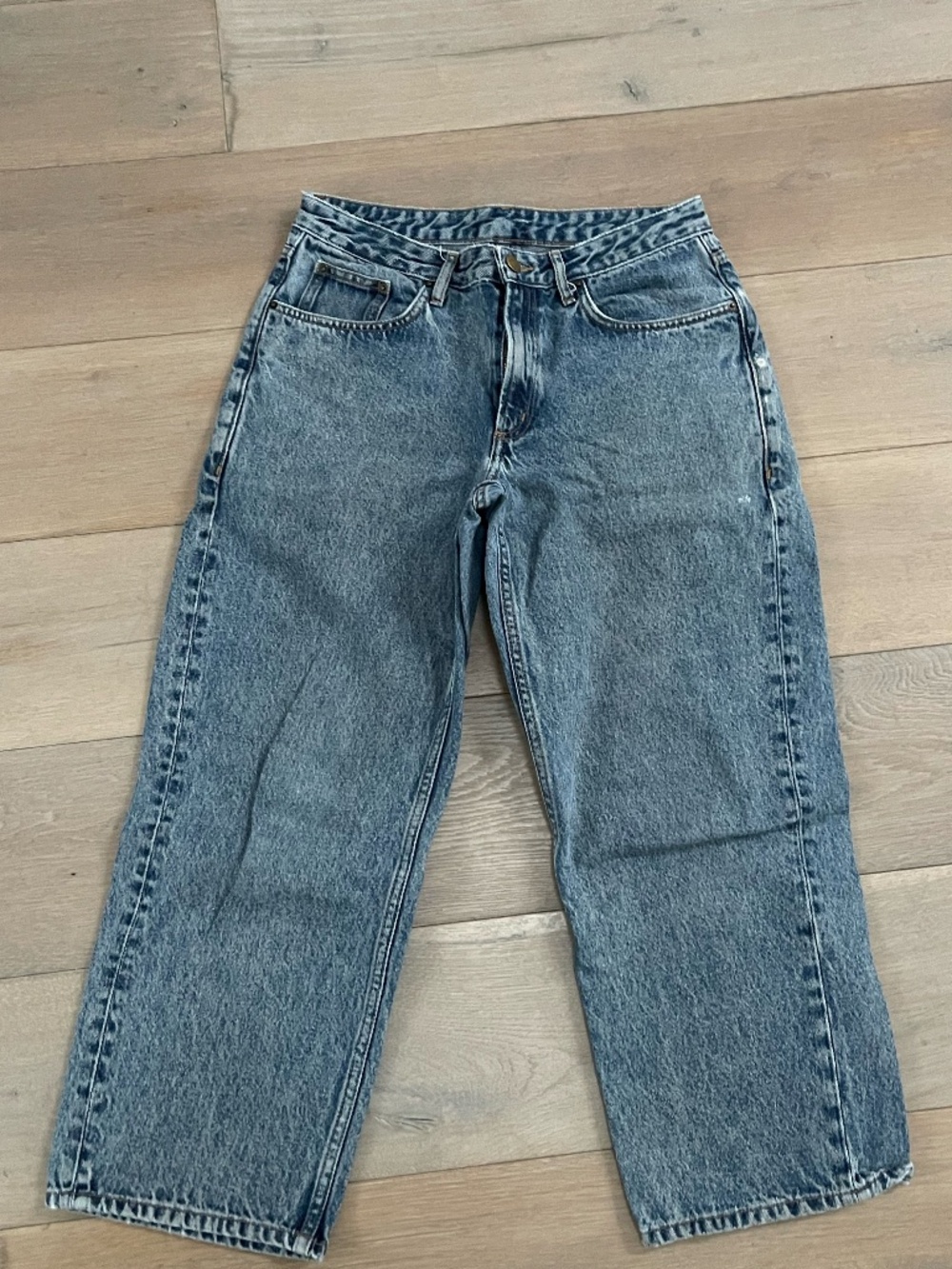 American Vintage Barrel Leg "Le Droit" Blue Denim Jeans